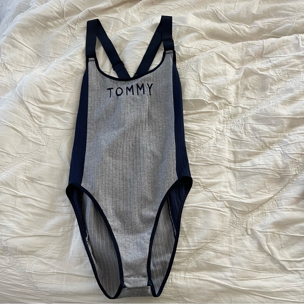 Tommy Hilfiger Navy Grey Bodysuit